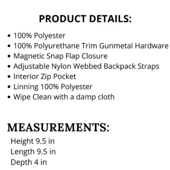 BOTKIER NEW YORK Black Backpack/Satchel - Picture 2 of 2